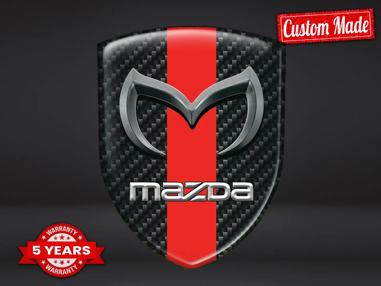 Mazda Waterproof Sticker Label Style Stylish Customizable